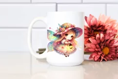 Colorful Small Fairy Whimsical Clipart Product Image 2