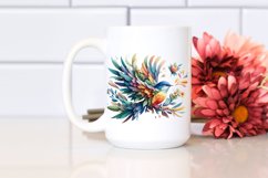 Vibrant Bird with Flowers PNG Product Image 2