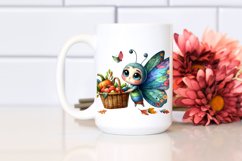 Baby Butterfly Autumn Basket | Clipart Product Image 2