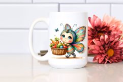 Baby Butterfly Autumn Basket | Clipart Product Image 2