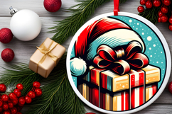 Round Christmass Ornament PNG Product Image 2