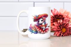 colorful baby unicorn in Redowa Dancer&#039;s Outfit, Sublimation Product Image 2