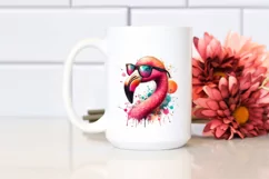Colorful Flamingo Sunglasses Painting Product Image 2