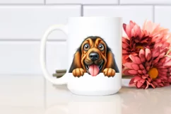Colorful Funny Bloodhound | Sublimation | Clipart Product Image 2