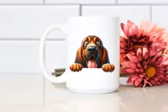Colorful Funny Bloodhound | Sublimation | Clipart Product Image 2