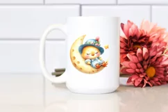 Baby Chicken Summer Watercolor Clipart Product Image 2
