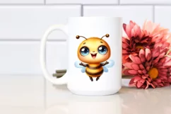 Cute Baby Bee Big Eyes Stand | Clipart Product Image 2
