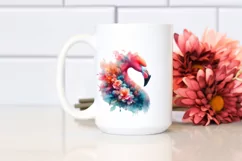 Artistic Vibrant Flamingo Watercolor Product Image 2