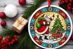 Round Christmas Ornament Sublimation|Clipart Product Image 1