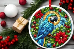 Round Christmas Ornament Sublimation|Clipart Product Image 1