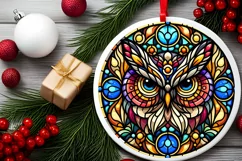 Round Christmas Ornament Sublimation|Clipart Product Image 1