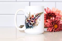 Abstract Artistic Foxglove Shiny Sublimation Clipart Product Image 2