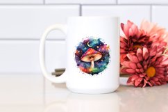 Magical Celestial Mushroom | Sublimation | Clipart Product Image 2