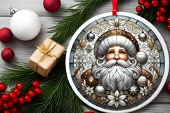 Round Christmas Ornament Sublimation|Clipart Product Image 1