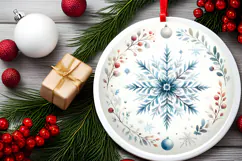 Round Christmass Ornament PNG Product Image 2