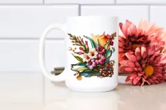 Watercolor Luxury Flower Splash Clipart Product Image 2