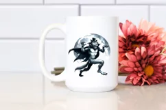 Watercolor Werewolf Halloween Clipart, Transparent PNG Product Image 2