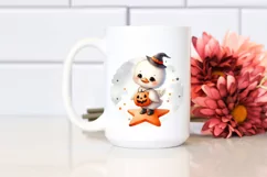 Cute Halloween Baby Swan PNG Product Image 2