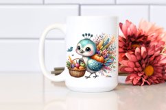 Quirky Baby Peacock Image Clipart Product Image 2