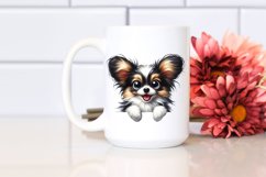 Funny Peek-a-Boo Papillon | Watercolor Product Image 2