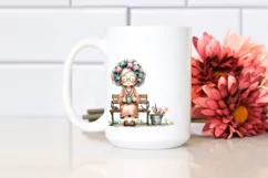 charming old lady hair curlers | Clipart Product Image 2