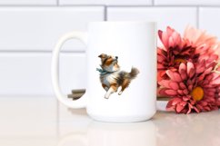 Dog Tumbling Spring Petals Wind Cute | Clipart Product Image 2