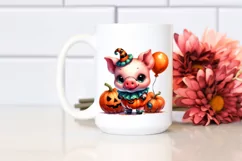 Simple Baby Pig Halloween Clipart Product Image 2