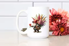 Detailed Gnome Snapdragon Bouquet Clipart Product Image 2