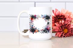Colorful Horizontal Frame Black Roses | Sublimation | Product Image 2