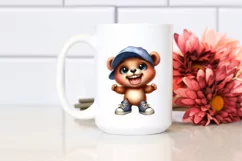 sBaby Bear with Big Eyes and Hat | Clipart Product Image 2