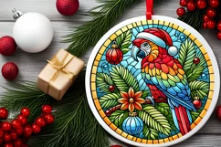 Round Christmas Ornament Sublimation|Clipart Product Image 1