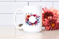 Vibrant Horizontal Frame Gerbera | Sublimation | Clipart Product Image 2