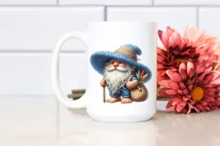 Gnome Beach Wear Blue Hat | Sublimation | Clipart Product Image 2