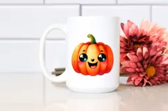 Funny Watercolor Pumpkin Splash | Clipart Product Image 2
