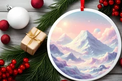 Pastell Molten Candy Winter Scene PNG Product Image 2