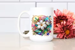 Watercolor Luxury Flower Splash Clipart Product Image 2