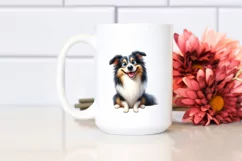 Crazy Collie, Popping Eyes | Sublimation | Clipart Product Image 2