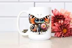 Watercolor Butterfly Big Eyes Standing Up | Sublimation | Product Image 2