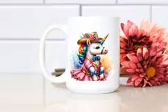Colorful Baby Unicorn in West Coast Swing Dancer's Attire, Product Image 2