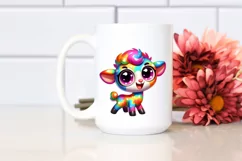 Colorful Enthusiastic Baby Lamb Clipart Product Image 2