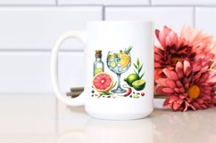 Watercolor Gin and Tonic | Clipart Product Image 2