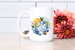 Watercolor Gin and Tonic | Clipart Product Image 2