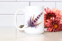 Abstract Detailed Shiny Lavender Watercolor Splash Product Image 2