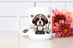 Rock Star Baby Saint Bernard | Sublimation Clipart Product Image 2