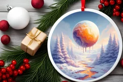 Pastell Molten Candy Winter Scene PNG Product Image 2