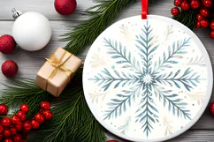Round Christmass Ornament PNG Product Image 2