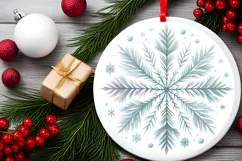 Round Christmass Ornament PNG Product Image 2