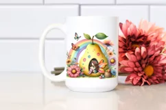 Colorful Nature Rainbow Fruit Fairy | Watercolor Product Image 2