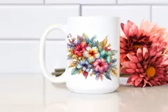 Exciting Watercolor Flowers and Hawaii Orchid Sublimation Product Image 2