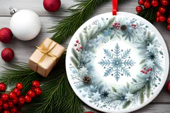 Round Christmass Ornament PNG Product Image 2